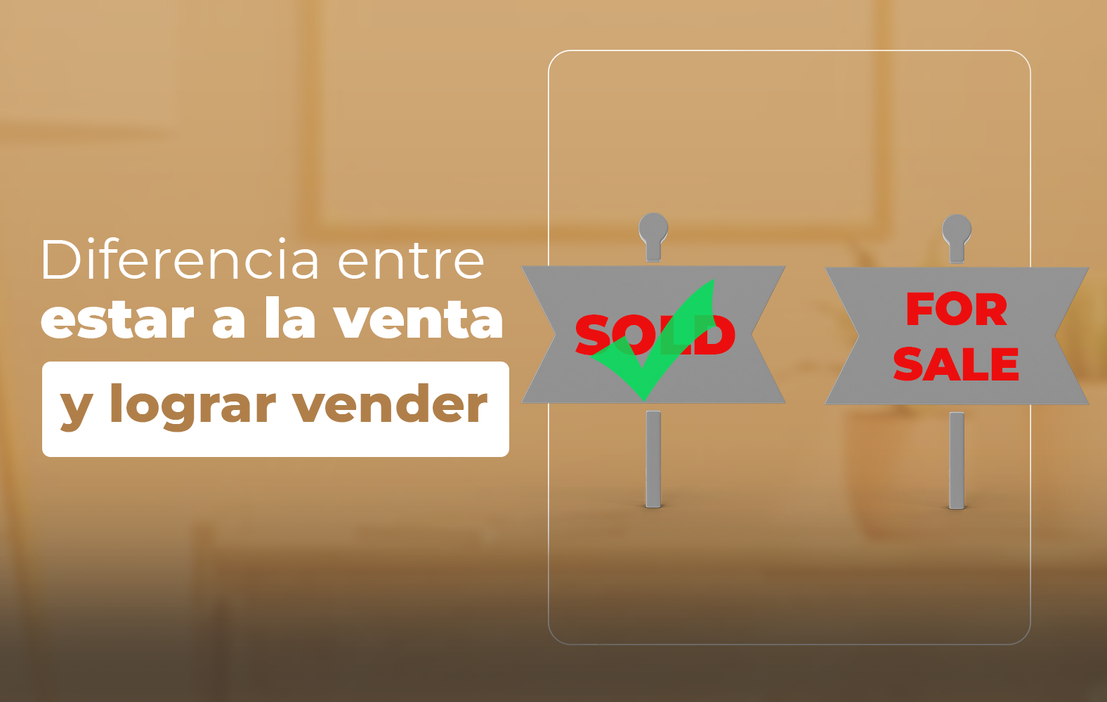 Pasa de estar a la venta a lograr vender: