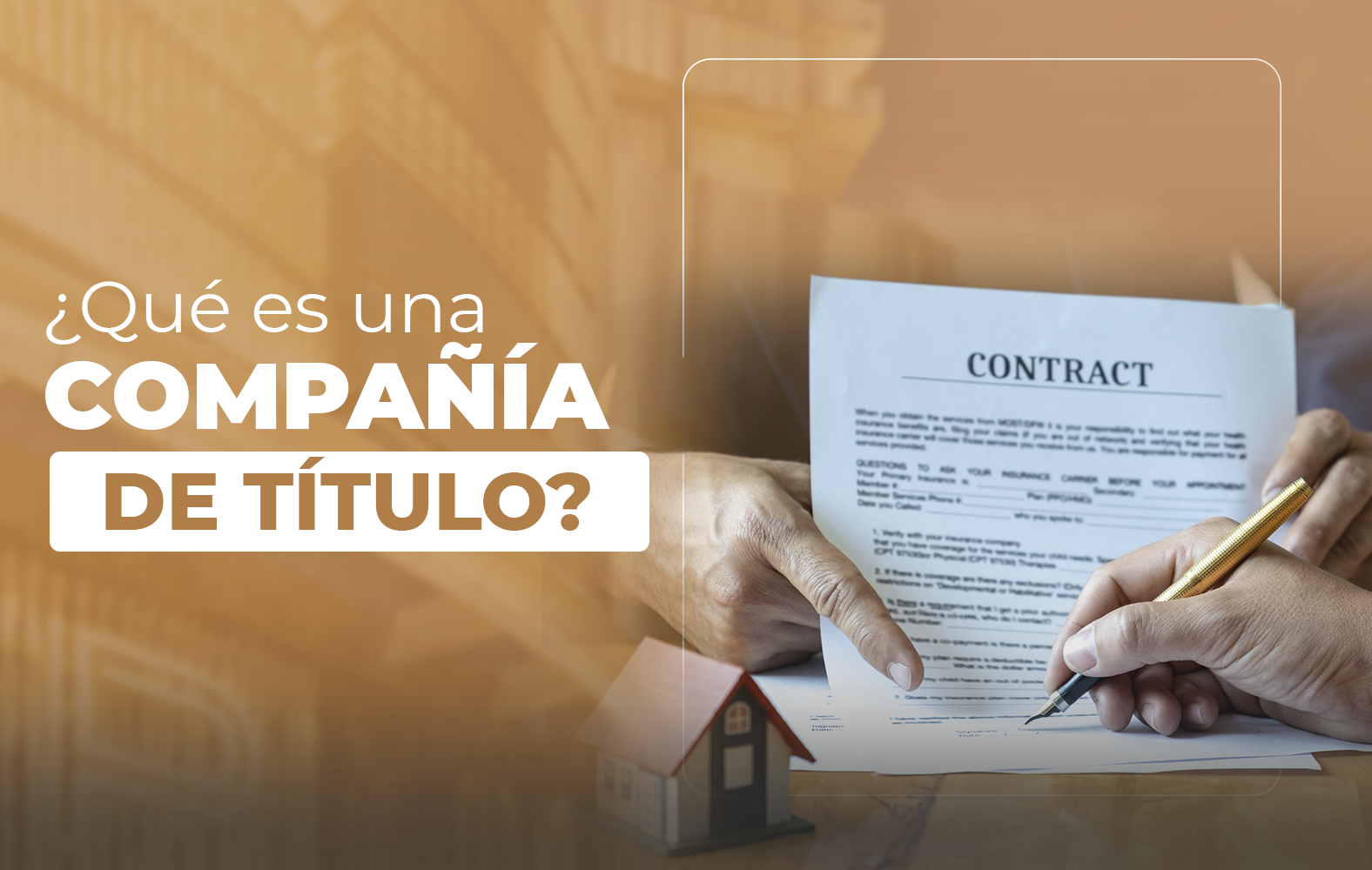 ¿Conoces cual es la labor de una compañía de título?